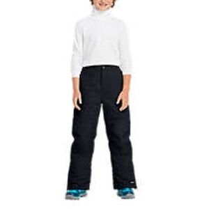 Lands’ End Kids Grow-A-Long Snow Pants, Size 16, Black, Waterproof, Rnfrcd knee